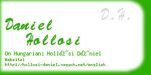 daniel hollosi business card